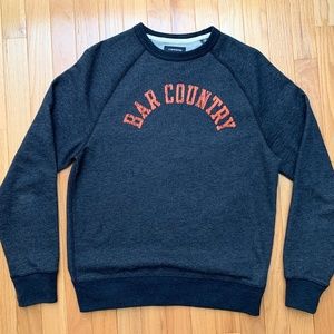 J. Crew Fleece Bar Country Crewneck Sweatshirt